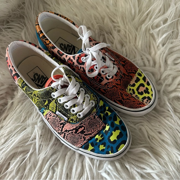 Vans Shoes - Vans Era Patchwork Leopard‎ Snake Men's Size 6.5 Woman's 8